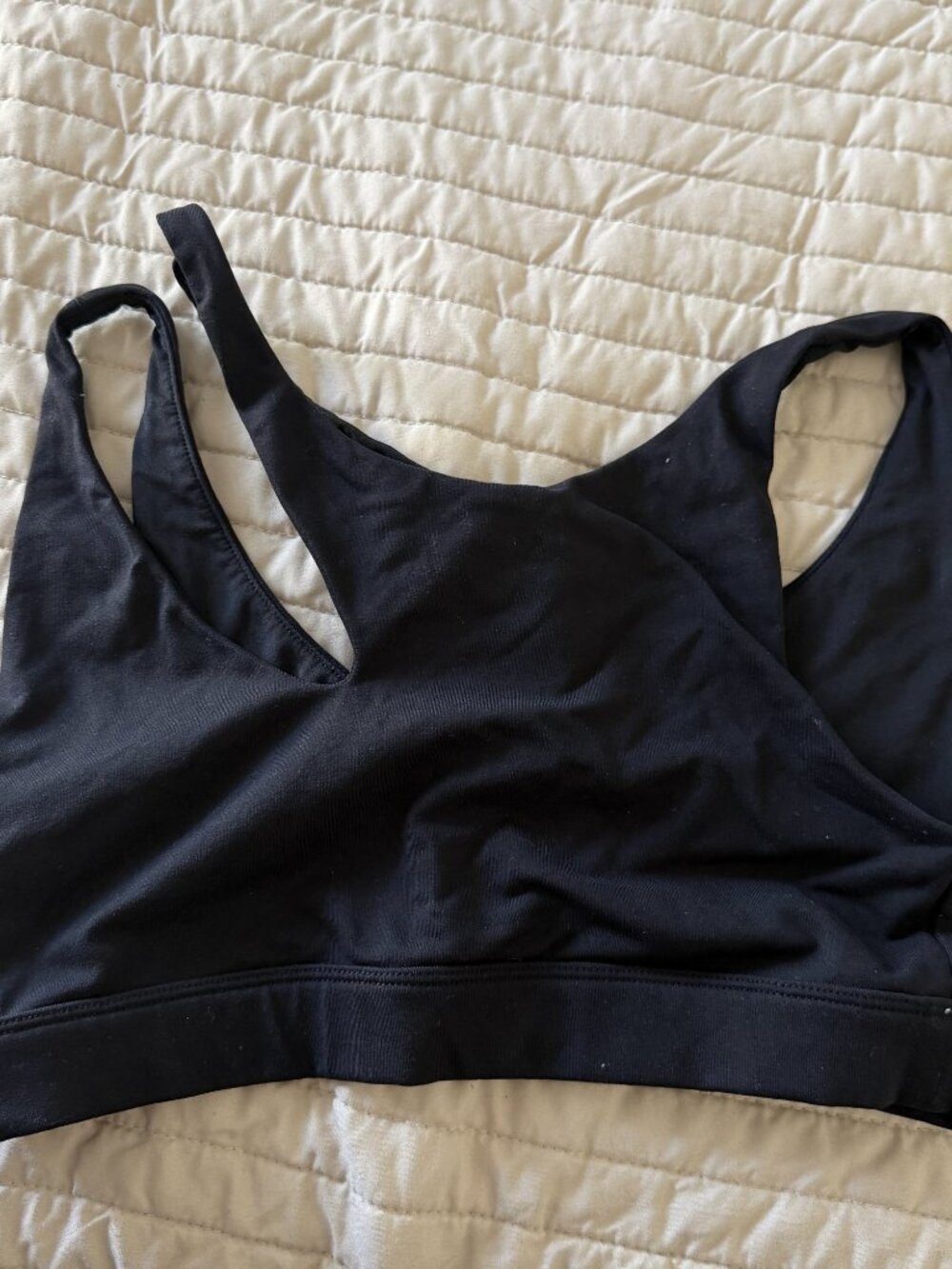 Alo Asymmetric Strap Sports Bra Black
